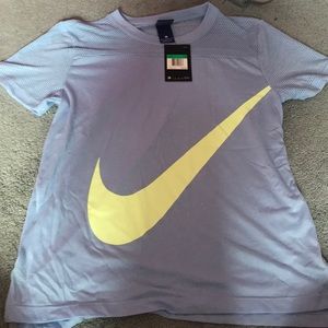 pastel blue girls nike t-shirt